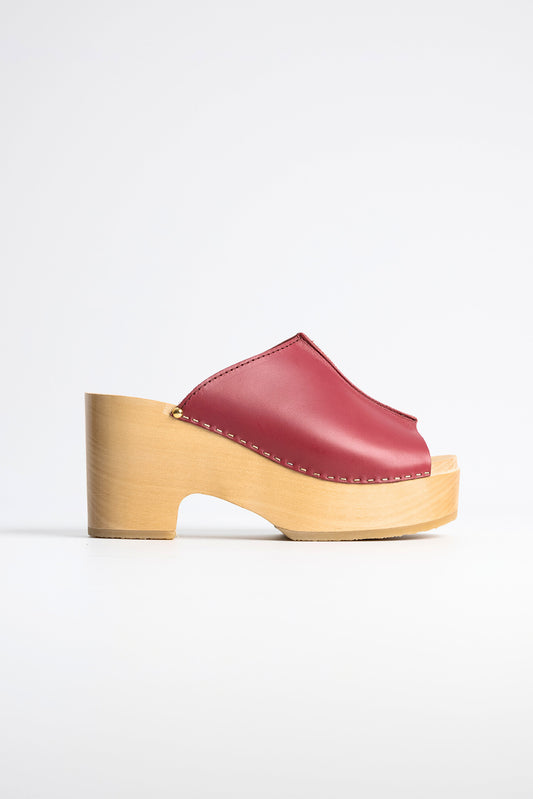 YOKO VEGETAL LEATHER CERISE